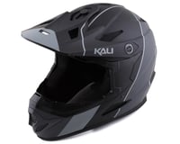 Kali Zoka Stripe Youth Full-Face Helmet (Matte Black/Gray)