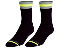 Pearl iZUMi Flash Reflective Socks (Black/Screaming Yellow) (S)