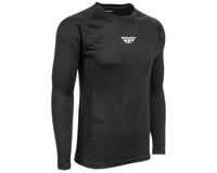 Fly Racing Lightweight Long Sleeve Base Layer Top (Black) (S)